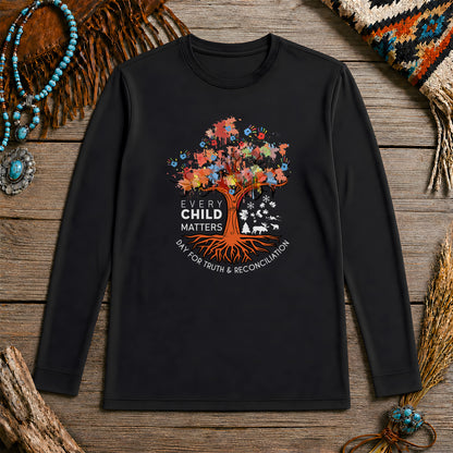 Every Child Matters Tree Of Life, Handprints Of Hope, And Healing Unisex Long Sleeve