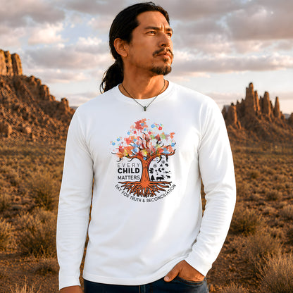 Every Child Matters Tree Of Life, Handprints Of Hope, And Healing Unisex Long Sleeve