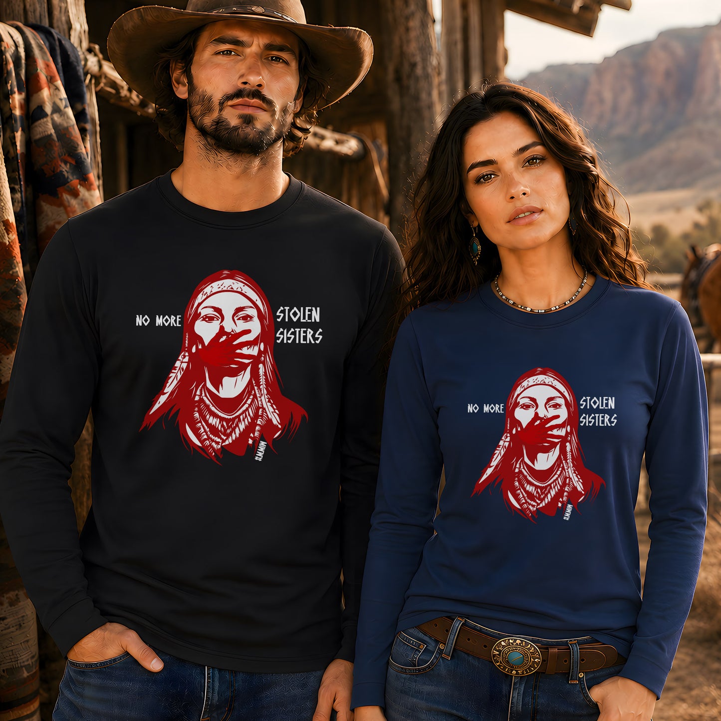 MMIW No More Stolen Sisters Unisex Long Sleeve