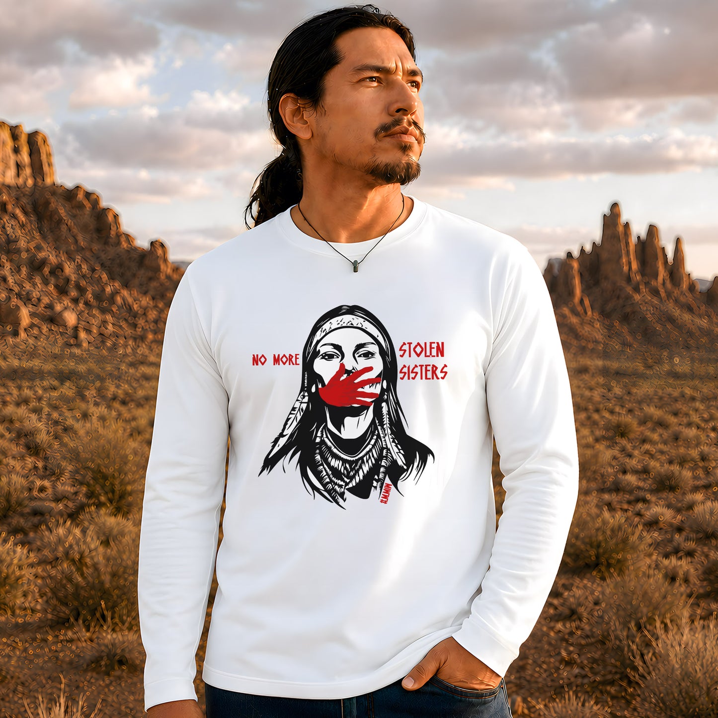 MMIW No More Stolen Sisters Unisex Long Sleeve