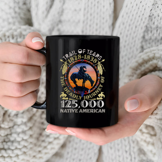 Trail of Tears Memorial 125,000 Native Americans Lost Ceramic Coffee Mug