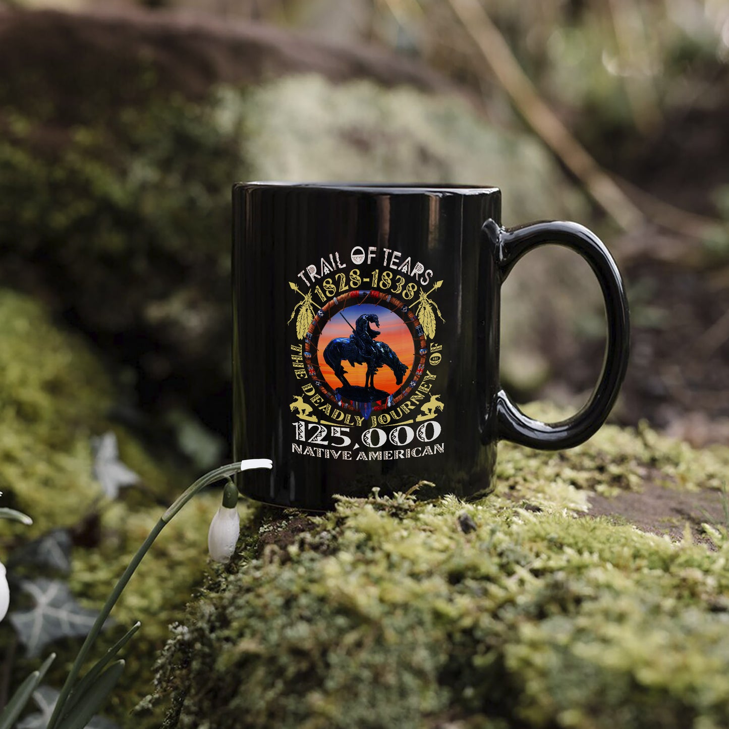 Trail of Tears Memorial 125,000 Native Americans Lost Ceramic Coffee Mug