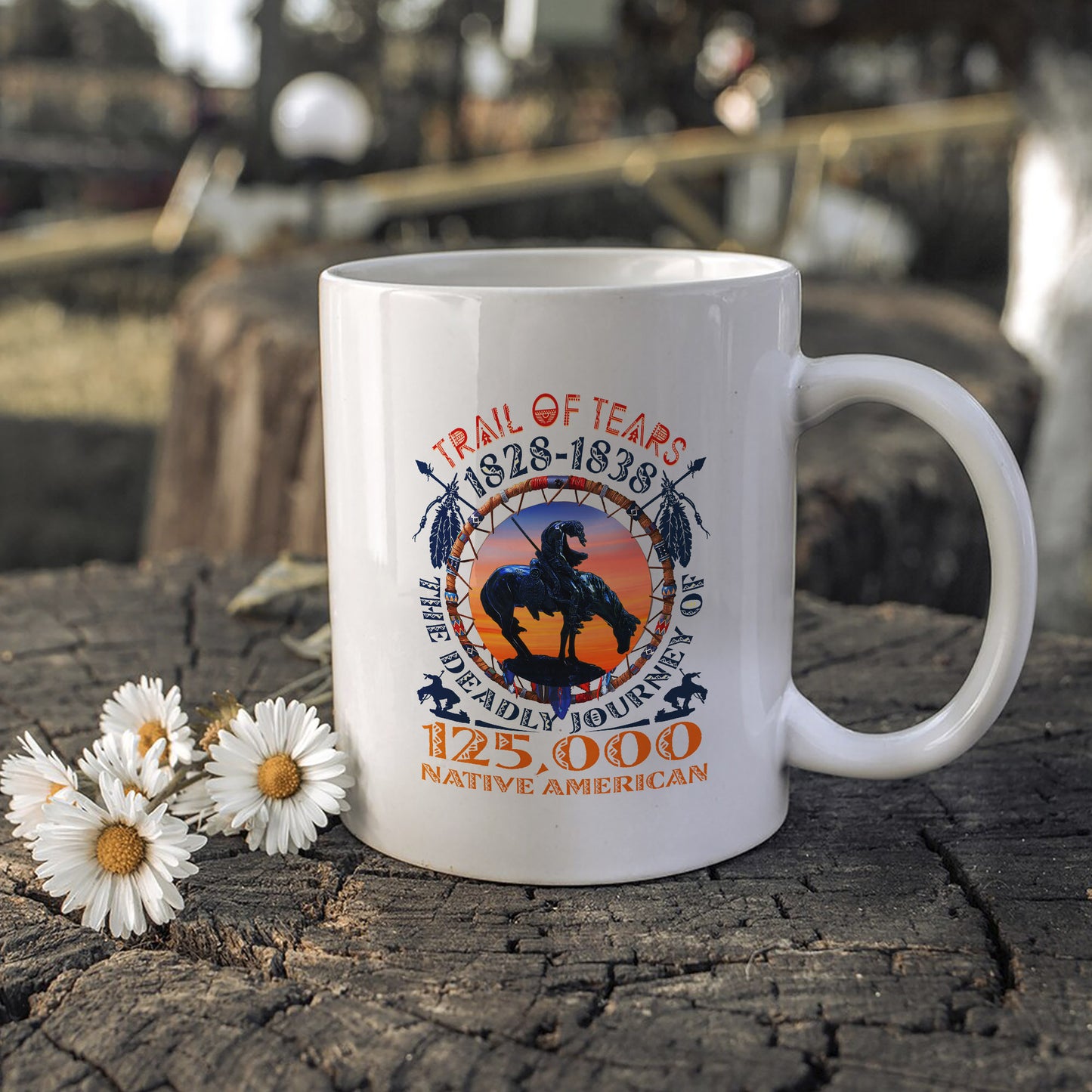 Trail of Tears Memorial 125,000 Native Americans Lost Ceramic Coffee Mug