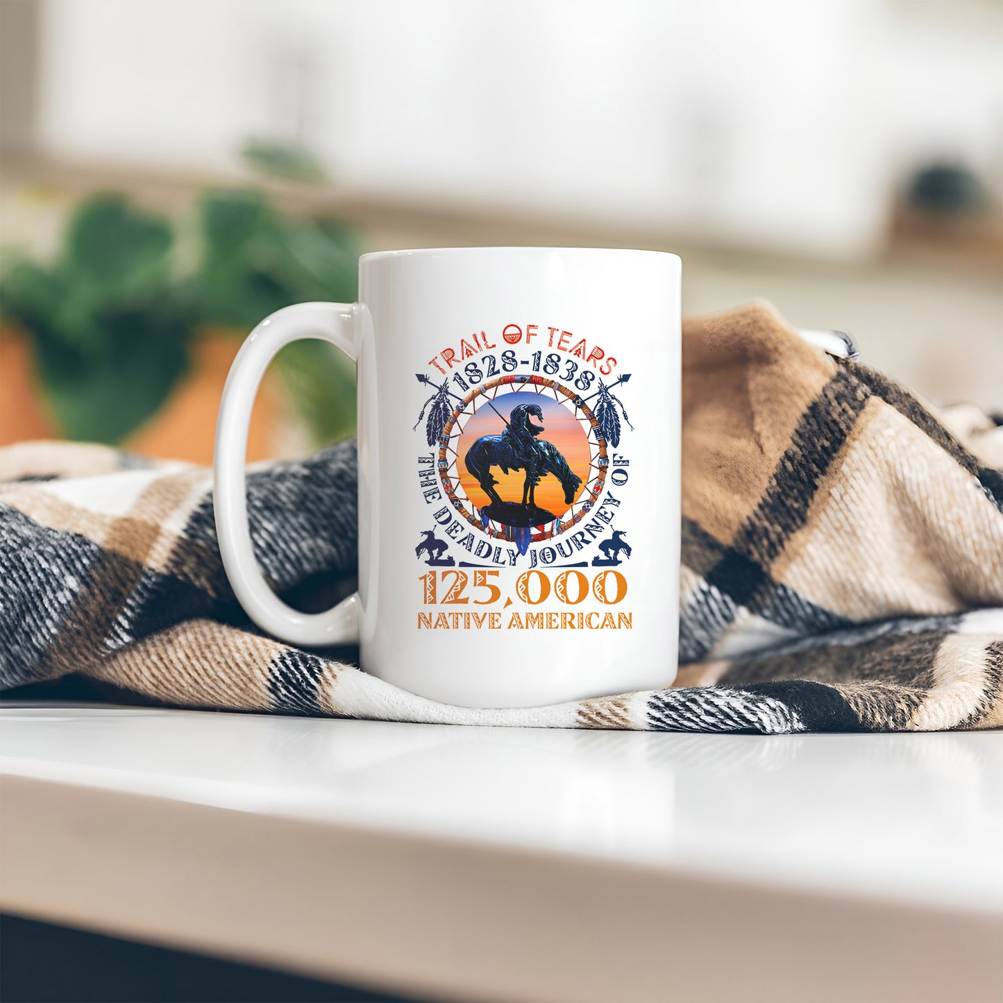 Trail of Tears Memorial 125,000 Native Americans Lost Ceramic Coffee Mug