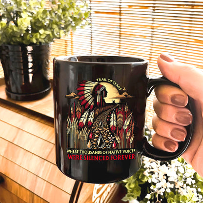 Trail Of Tears - Where Thousands Of Native Chief Ceramic Coffee Mug
