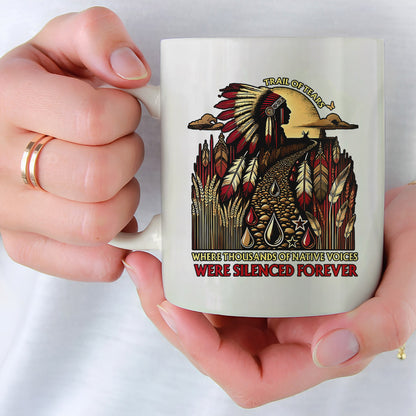 Trail Of Tears - Where Thousands Of Native Chief Ceramic Coffee Mug