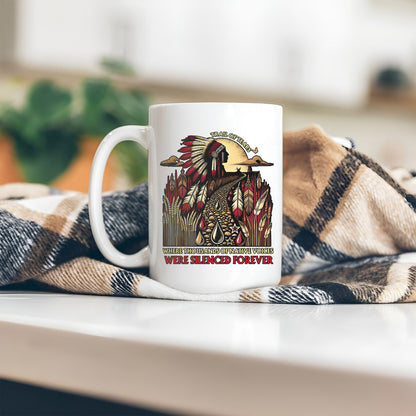Trail Of Tears - Where Thousands Of Native Chief Ceramic Coffee Mug