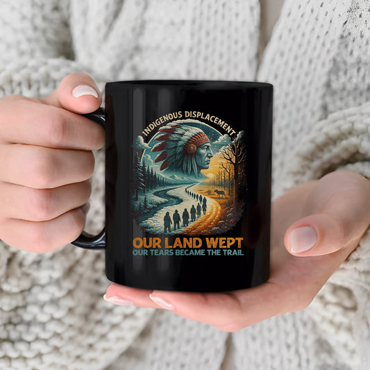Indigenous Displacement - Our Land Wept Our Tears Became The Trail Ceramic Coffee Mug