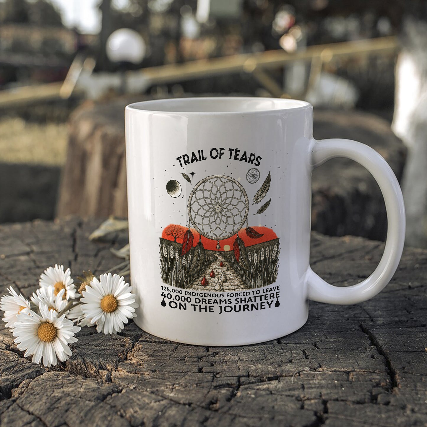 Trail Of Tears - 125000 Indigenous Forced To Leave Ceramic Coffee Mug