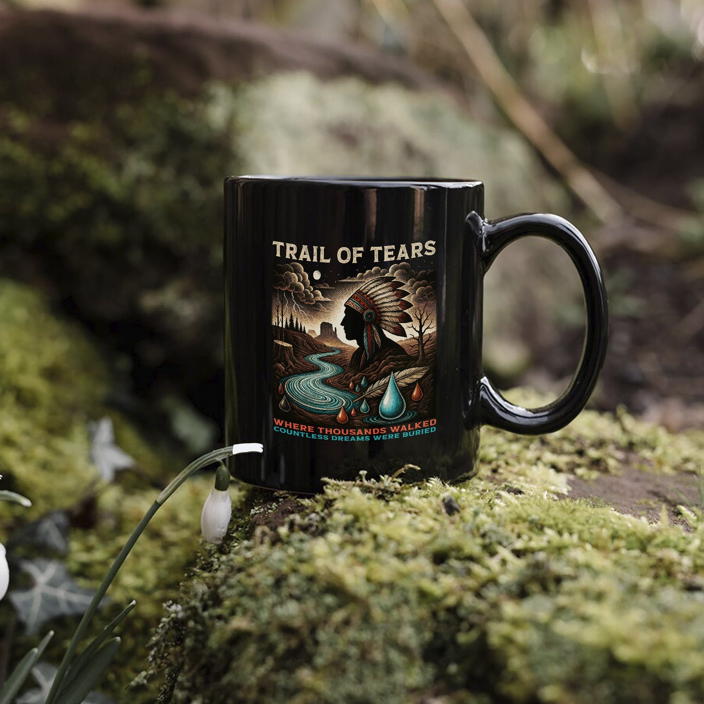 Trail Of Tears - Where Thousands Walked Countless Dreams Were Buried Ceramic Coffee Mug