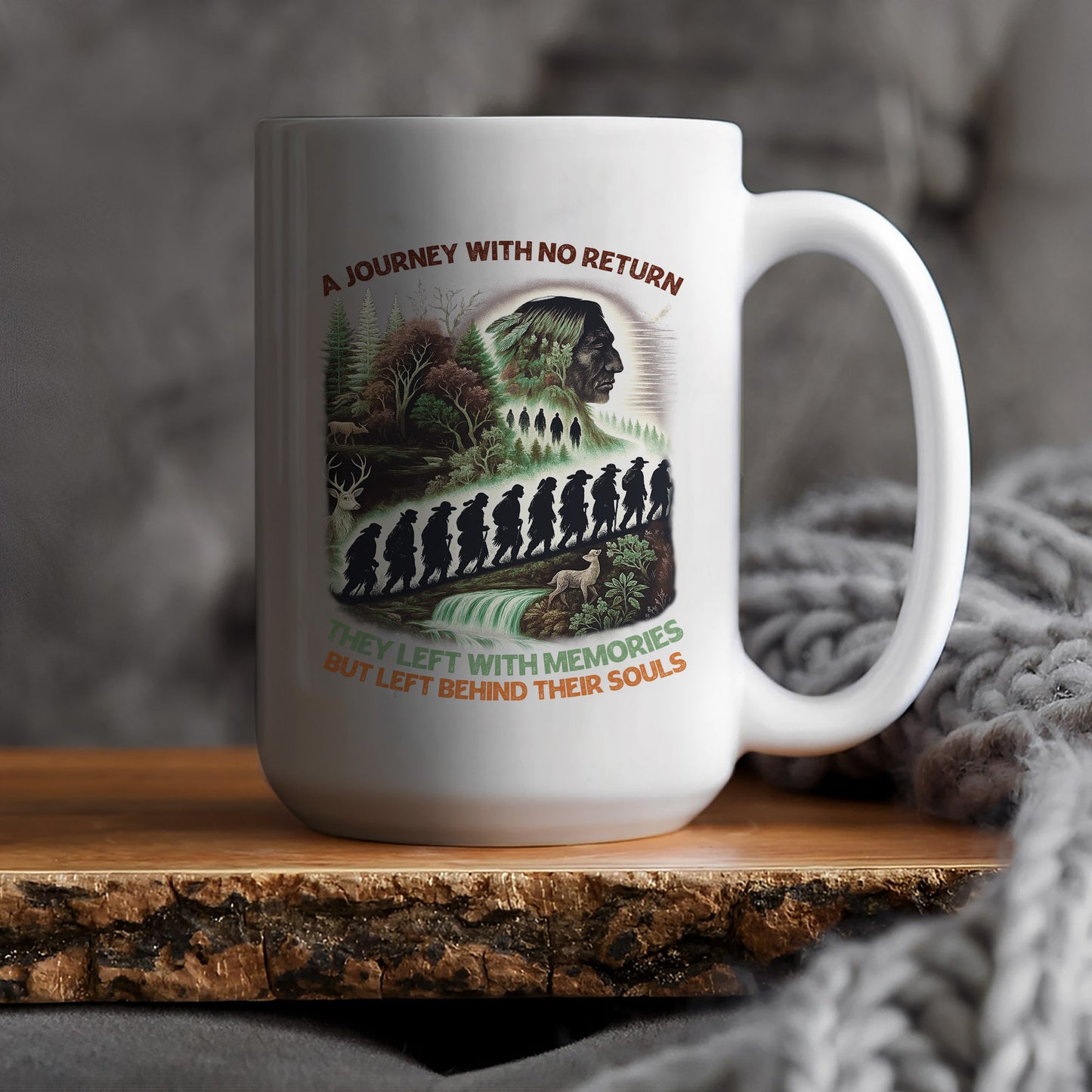 A Journey With No Return - They Left With Memories Ceramic Coffee Mug