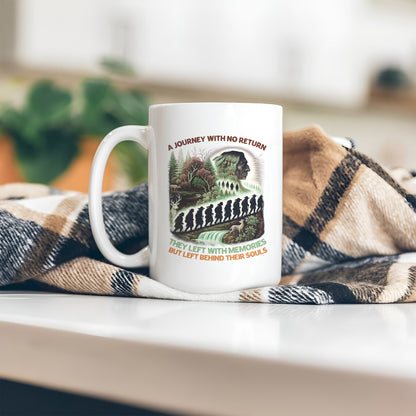 A Journey With No Return - They Left With Memories Ceramic Coffee Mug