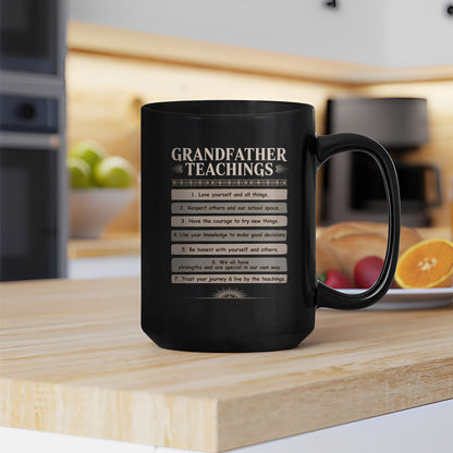 Grandfather Teachings - 7 Guiding Principles Ceramic Coffee Mug