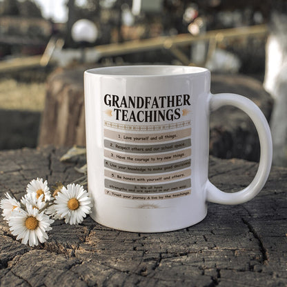 Grandfather Teachings - 7 Guiding Principles Ceramic Coffee Mug