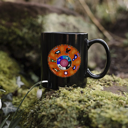 The Seven Grandfather Teachings - Medicine Wheel Graphic Ceramic Coffee Mug
