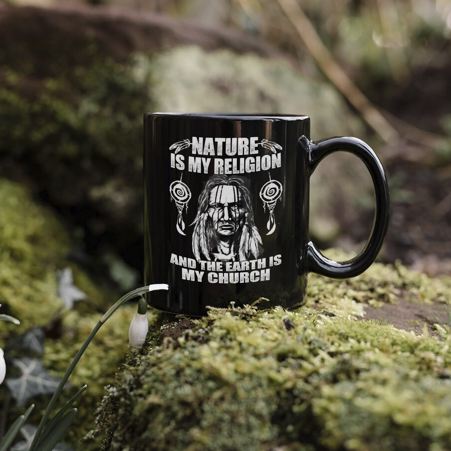 Nature & Earth Statement - Elder Portrait Design Ceramic Coffee Mug