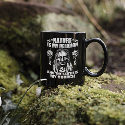 Nature & Earth Statement - Elder Portrait Design Ceramic Coffee Mug