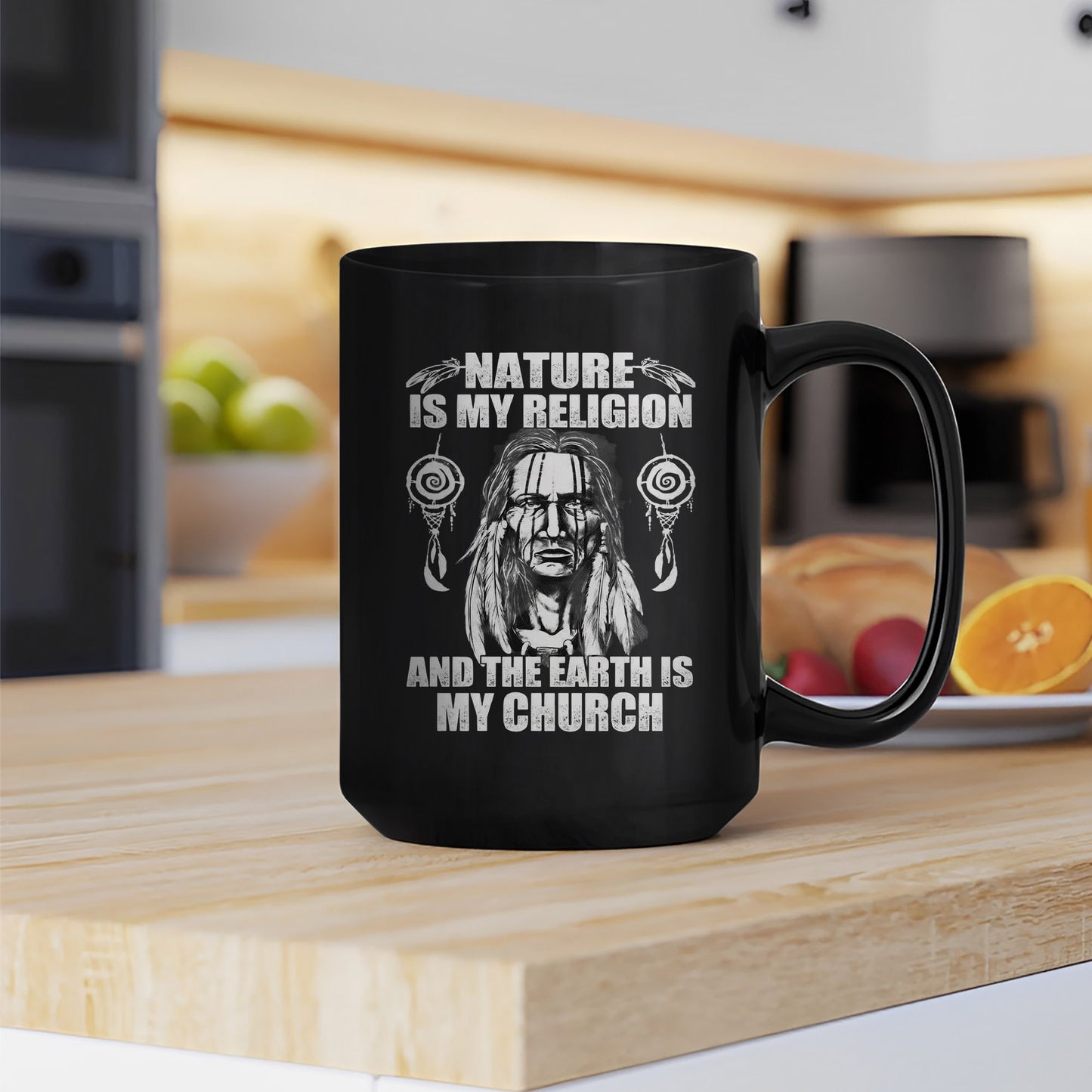 Nature & Earth Statement - Elder Portrait Design Ceramic Coffee Mug