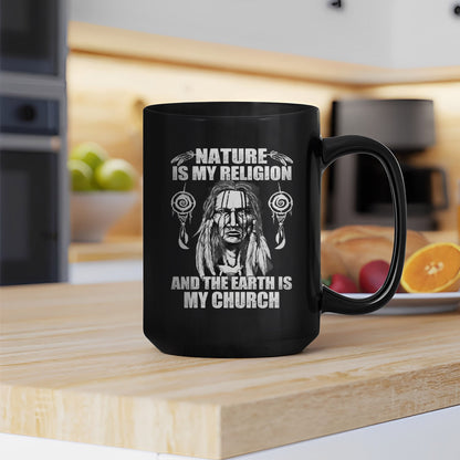Nature & Earth Statement - Elder Portrait Design Ceramic Coffee Mug