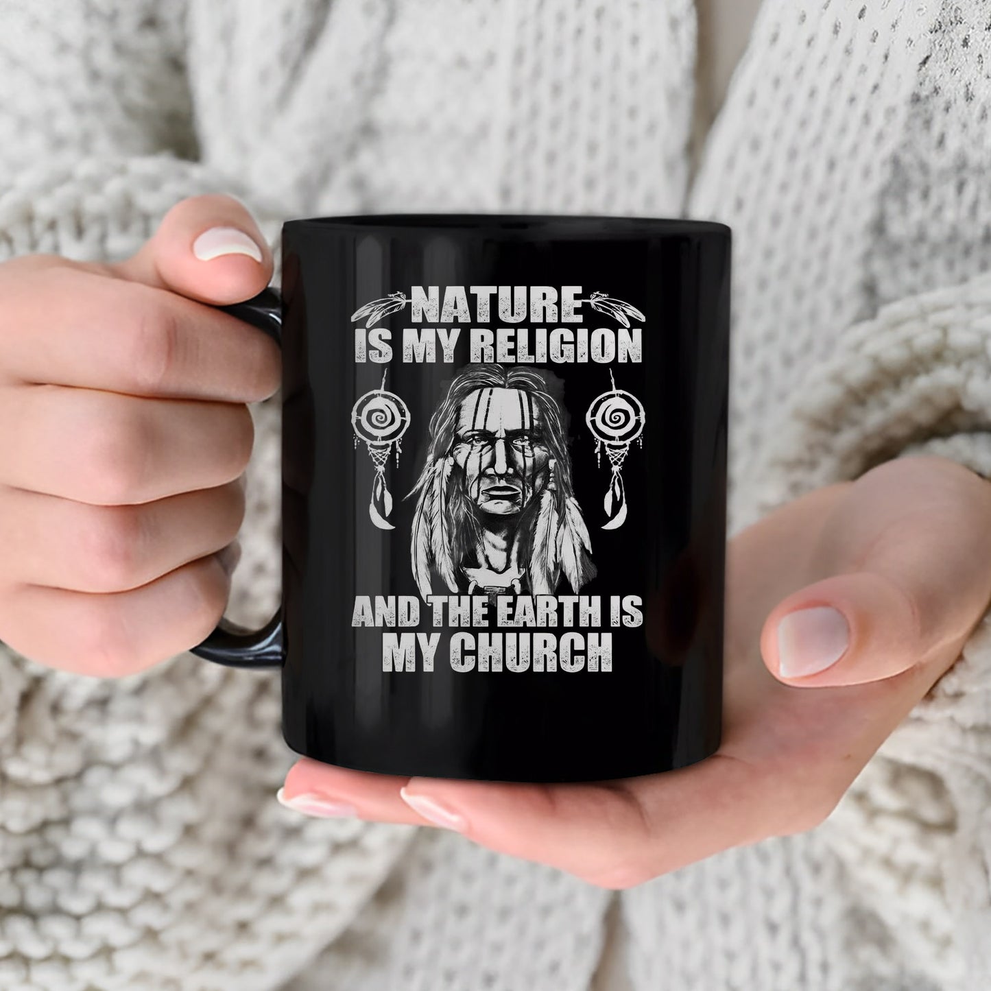 Nature & Earth Statement - Elder Portrait Design Ceramic Coffee Mug