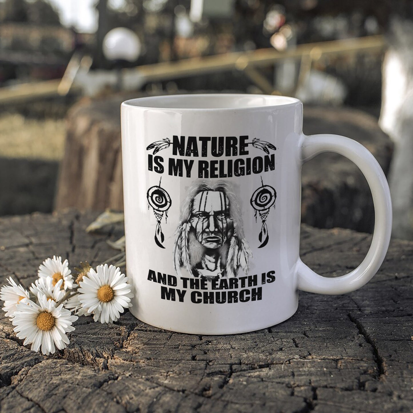 Nature & Earth Statement - Elder Portrait Design Ceramic Coffee Mug