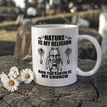 Nature & Earth Statement - Elder Portrait Design Ceramic Coffee Mug