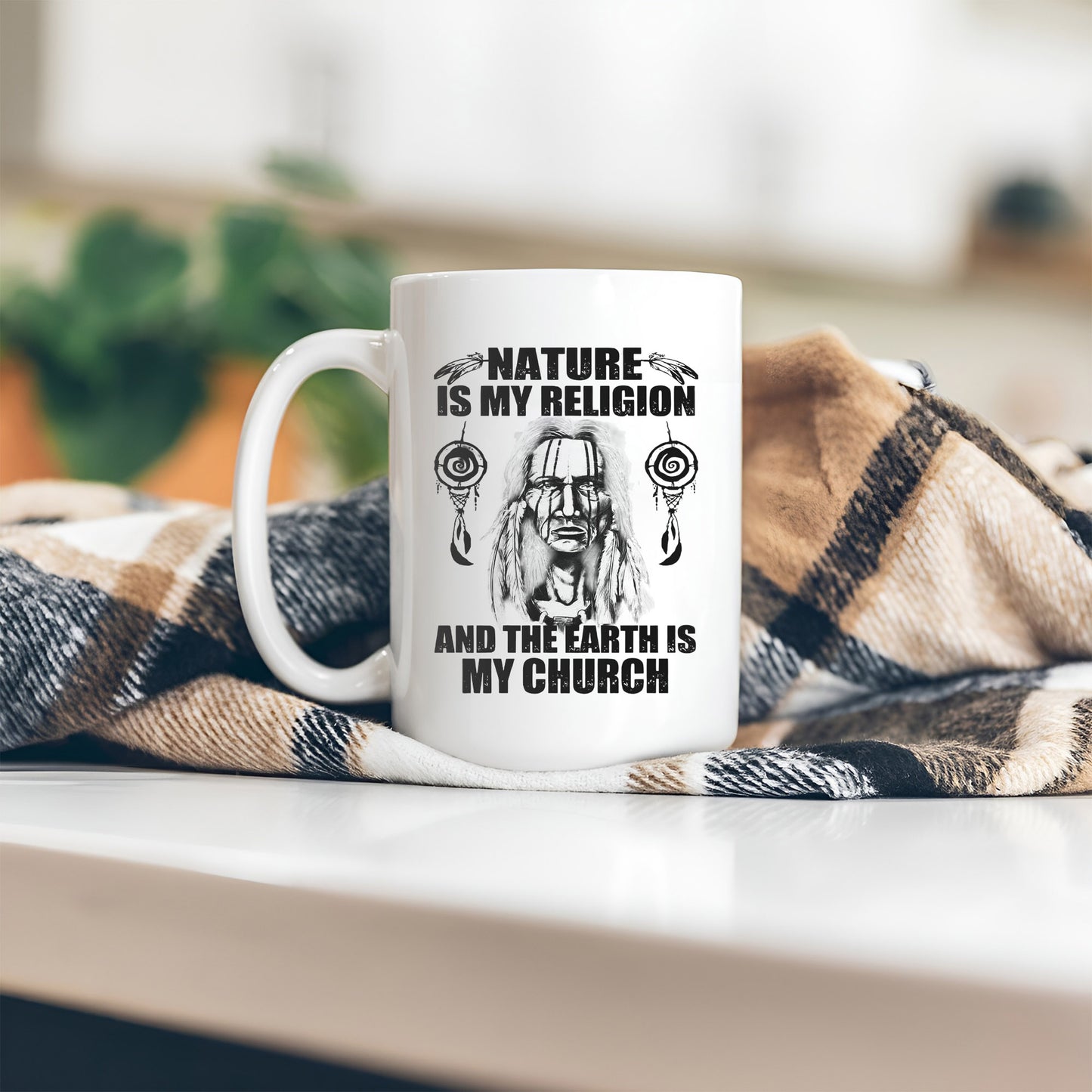 Nature & Earth Statement - Elder Portrait Design Ceramic Coffee Mug