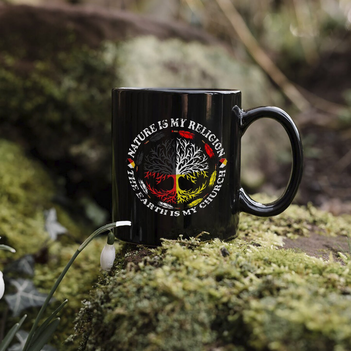 Nature Is My Religion - The Earth Is My Church Ceramic Coffee Mug