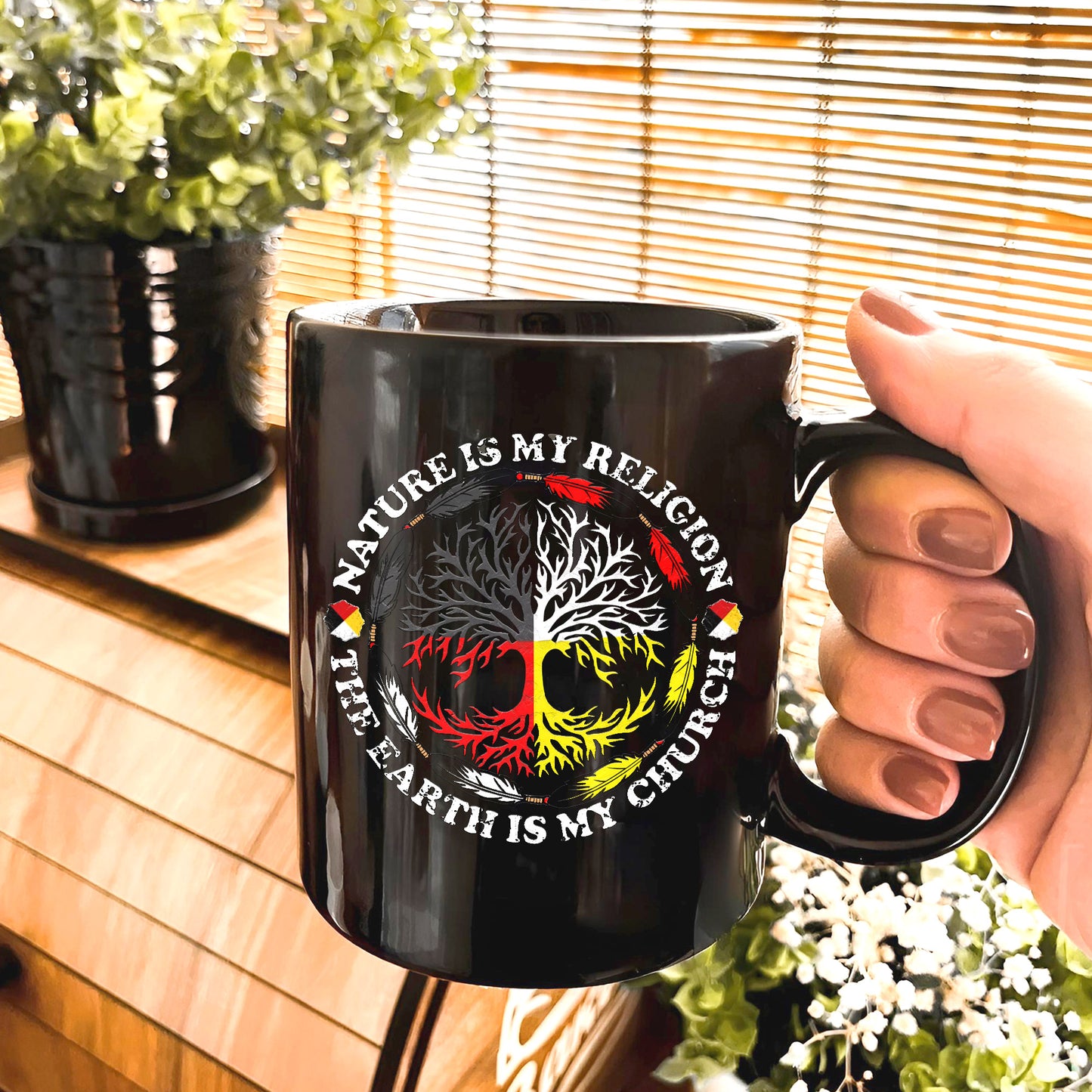 Nature Is My Religion - The Earth Is My Church Ceramic Coffee Mug