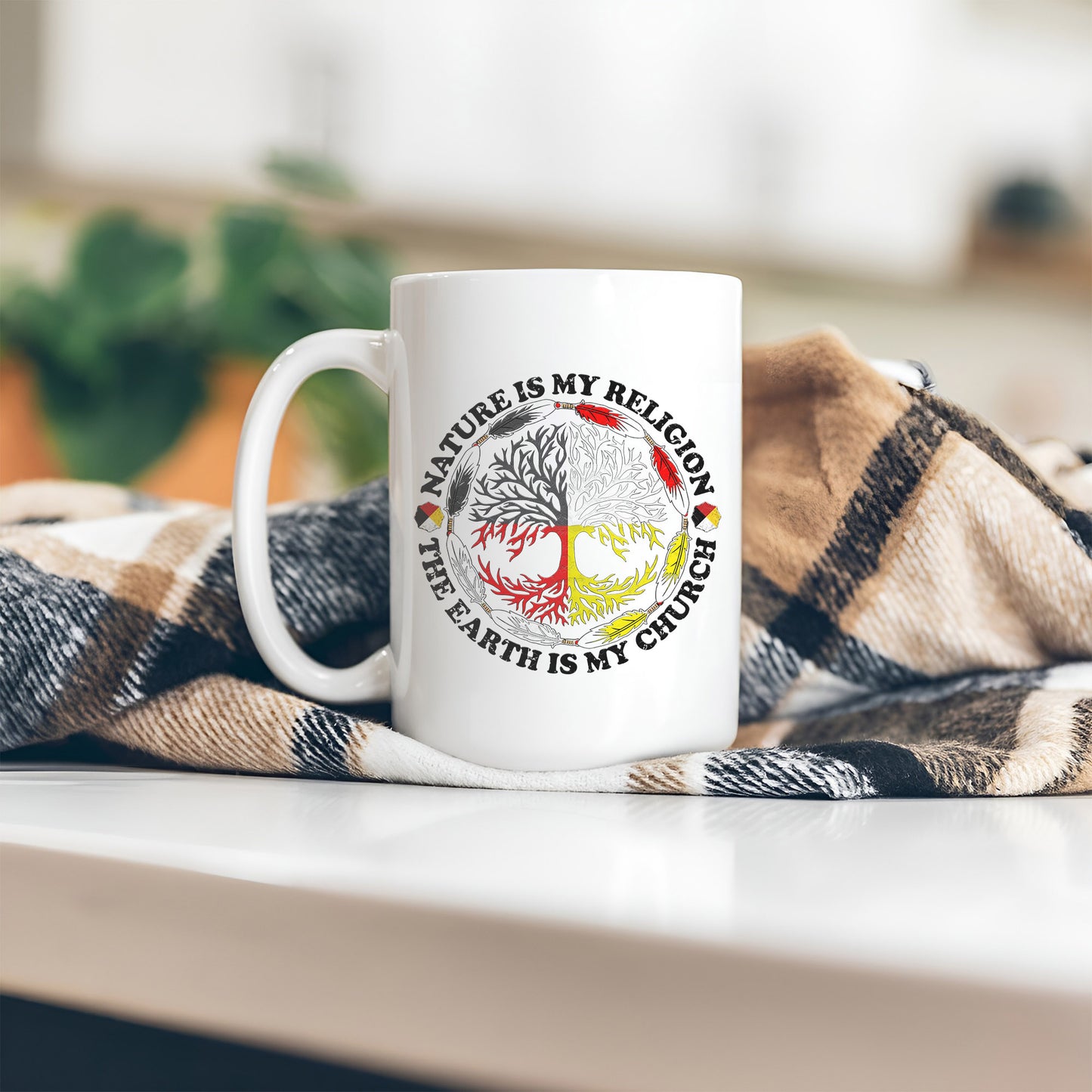 Nature Is My Religion - The Earth Is My Church Ceramic Coffee Mug
