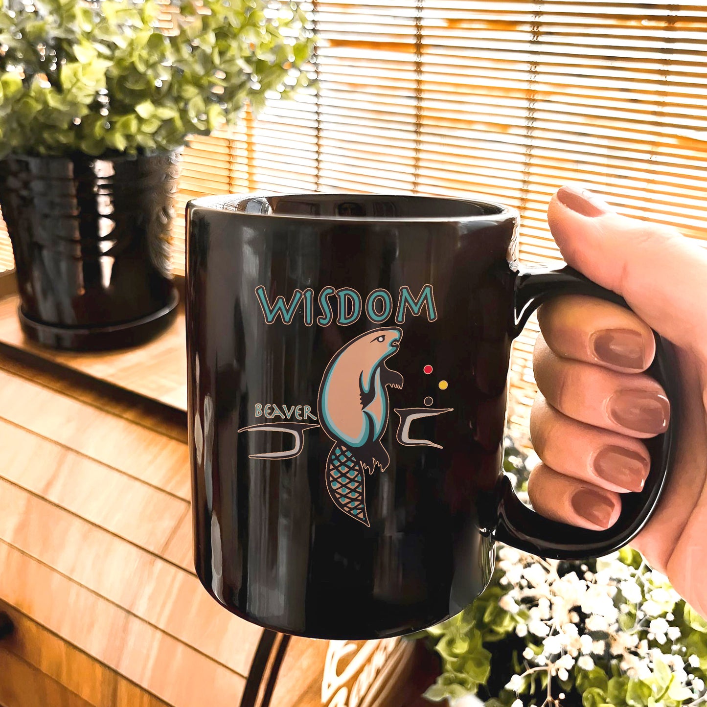 The Seven Sacred Laws - Wisdom Native American Ceramic Coffee Mug