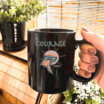 The Seven Sacred Laws - Courage Native American Ceramic Coffee Mug