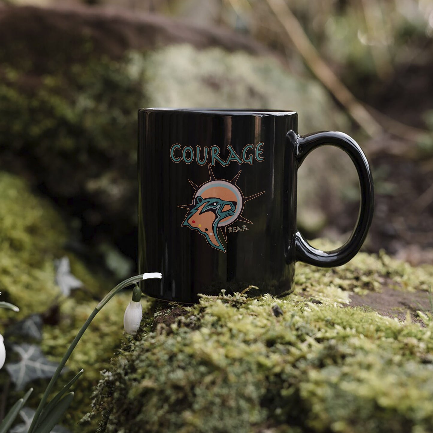 The Seven Sacred Laws - Courage Native American Ceramic Coffee Mug