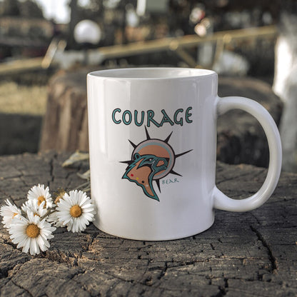 The Seven Sacred Laws - Courage Native American Ceramic Coffee Mug