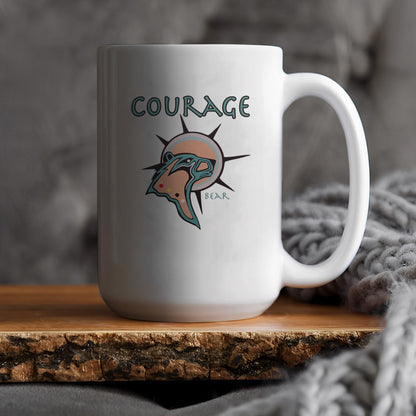 The Seven Sacred Laws - Courage Native American Ceramic Coffee Mug