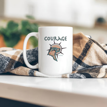 The Seven Sacred Laws - Courage Native American Ceramic Coffee Mug