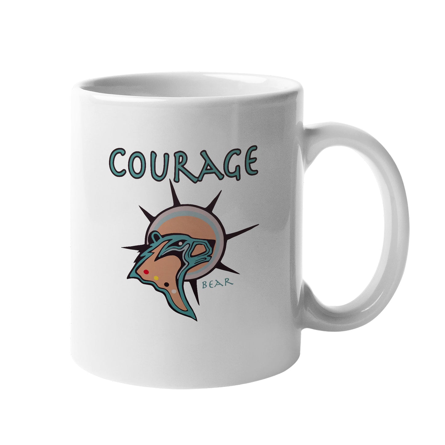 The Seven Sacred Laws - Courage Native American Ceramic Coffee Mug