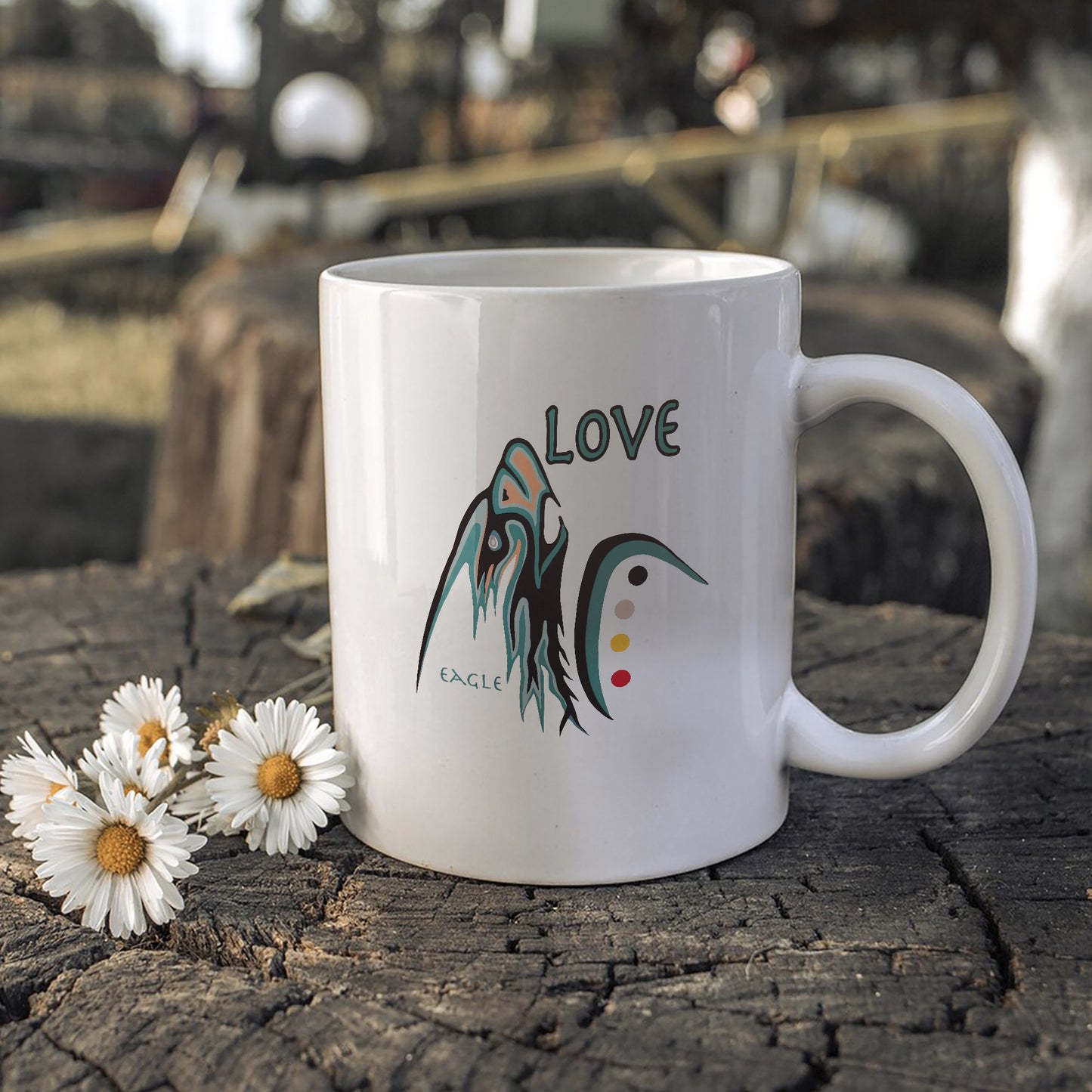 The Seven Sacred Laws - Love Native American Ceramic Coffee Mug