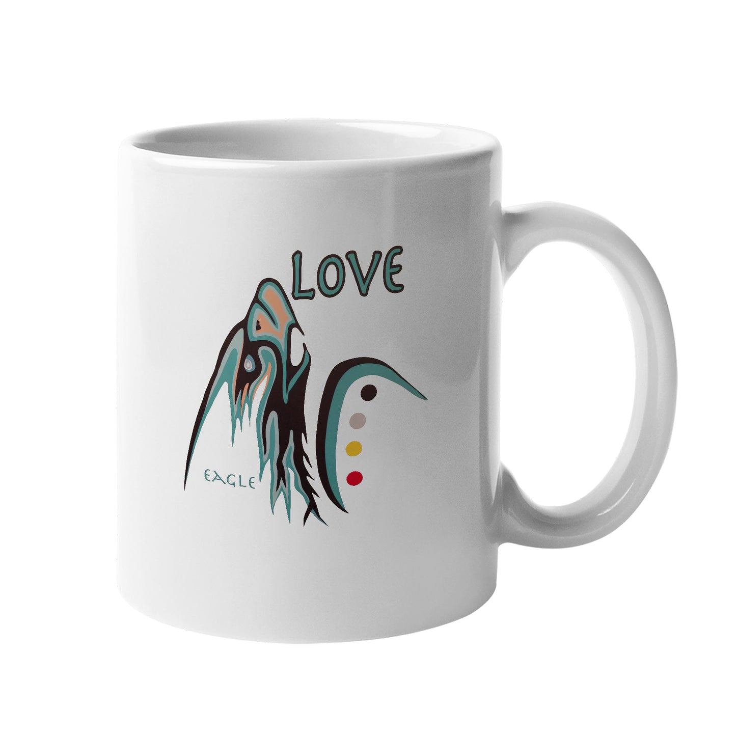 The Seven Sacred Laws - Love Native American Ceramic Coffee Mug