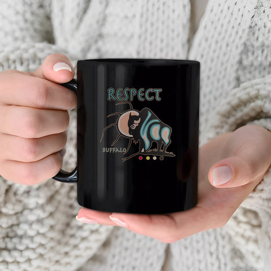 The Seven Sacred Laws - Respect Native American Ceramic Coffee Mug