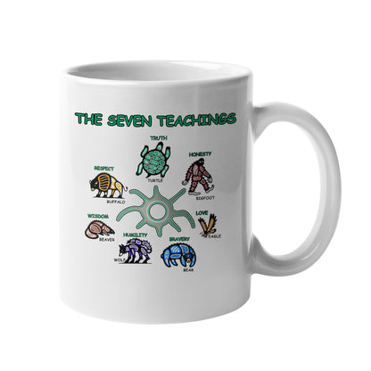 The Seven Sacred Laws Indigenous Value Culture Ceramic Coffee Mug