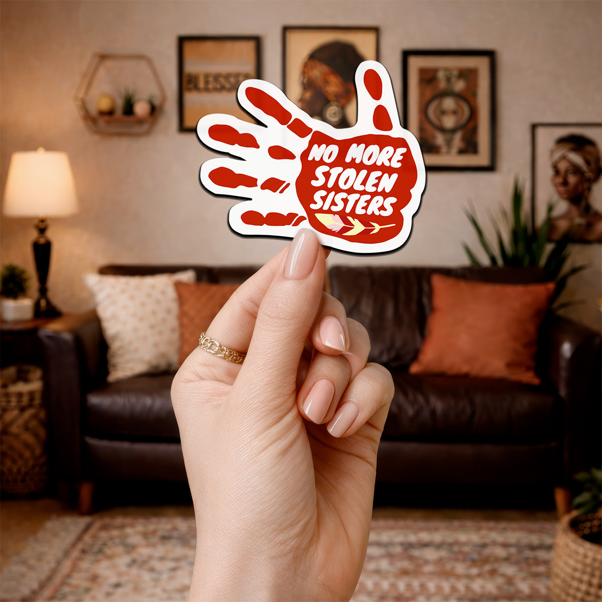 No More Stolen Sisters Vinyl Decal Magnet