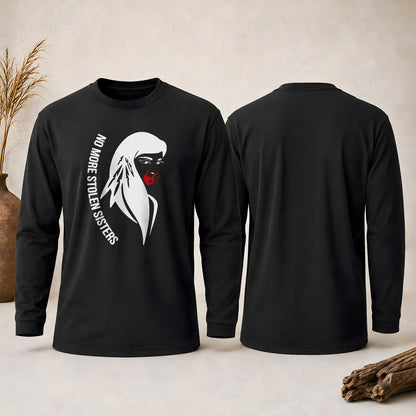 No More Stolen Sisters Red Hand - Remember & Honor Unisex Long Sleeve
