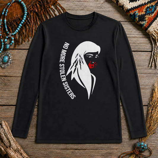 No More Stolen Sisters Red Hand - Remember & Honor Unisex Long Sleeve