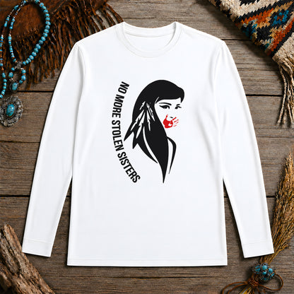 No More Stolen Sisters Red Hand - Remember & Honor Unisex Long Sleeve