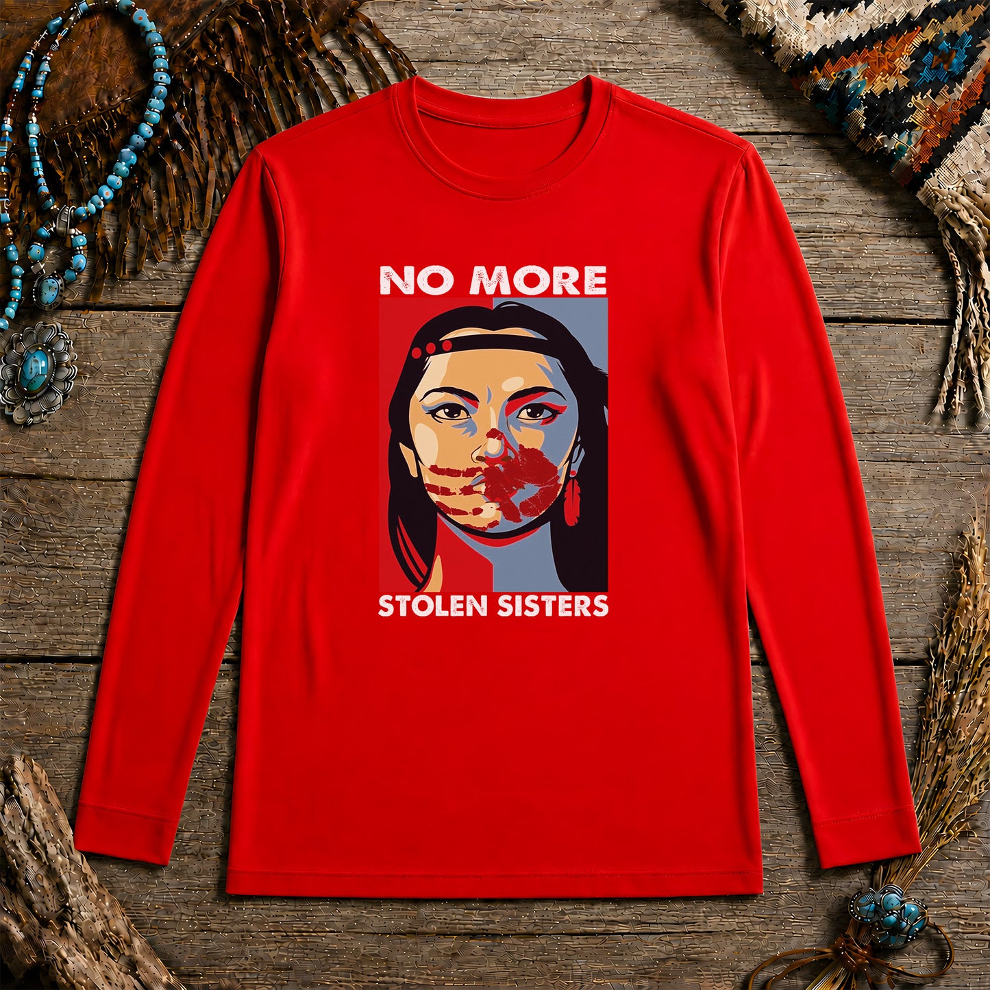 No More Stolen Sisters - Support Indigenous Women Unisex Long Sleeve