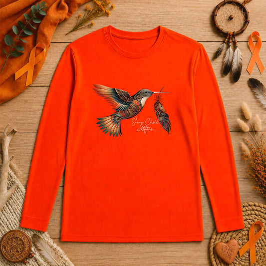 Every Child Matters Hummingbird Feather Native American Unisex Long Sleeve