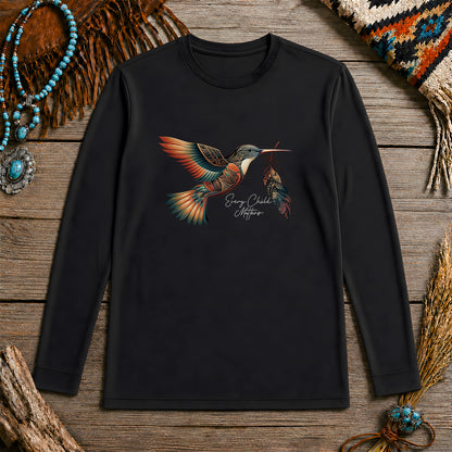 Every Child Matters Hummingbird Feather Native American Unisex Long Sleeve