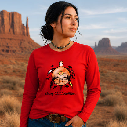 Every Child Matters Turtle For Orange Shirt Day Unisex Long Sleeve