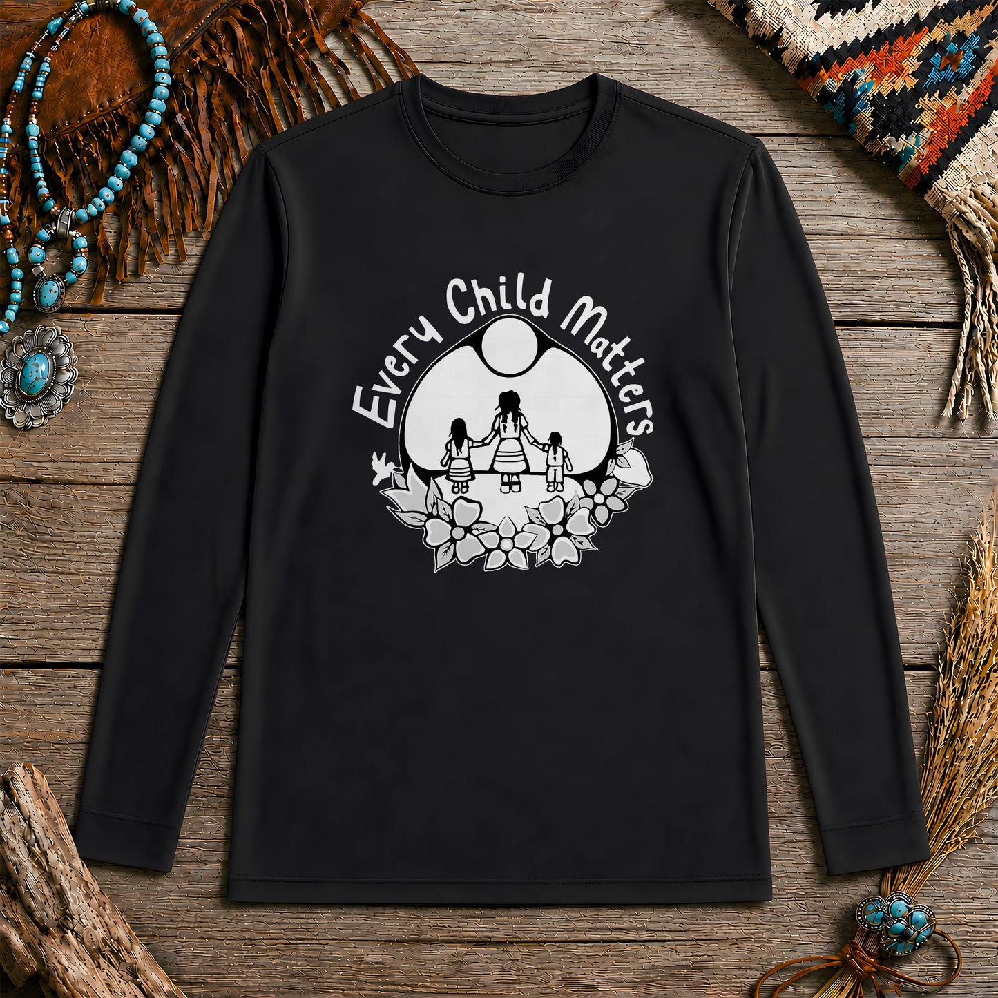 Every Child Matters Native Children For Orange Shirt Day Unisex Long Sleeve
